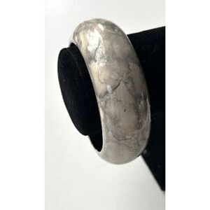 Vintage Faux Marble Design Bangle Bracelet